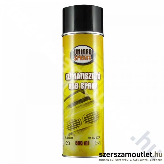 UNITED SEALANTS Klíma tisztító hab spray 500ml (US5220)