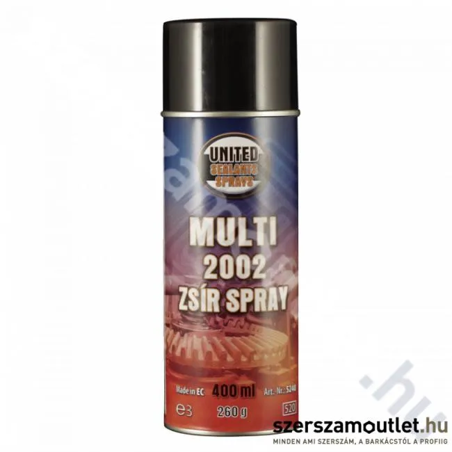 UNITED SEALANTS MULTI 2002 Zsír spray 400ml (US5240)
